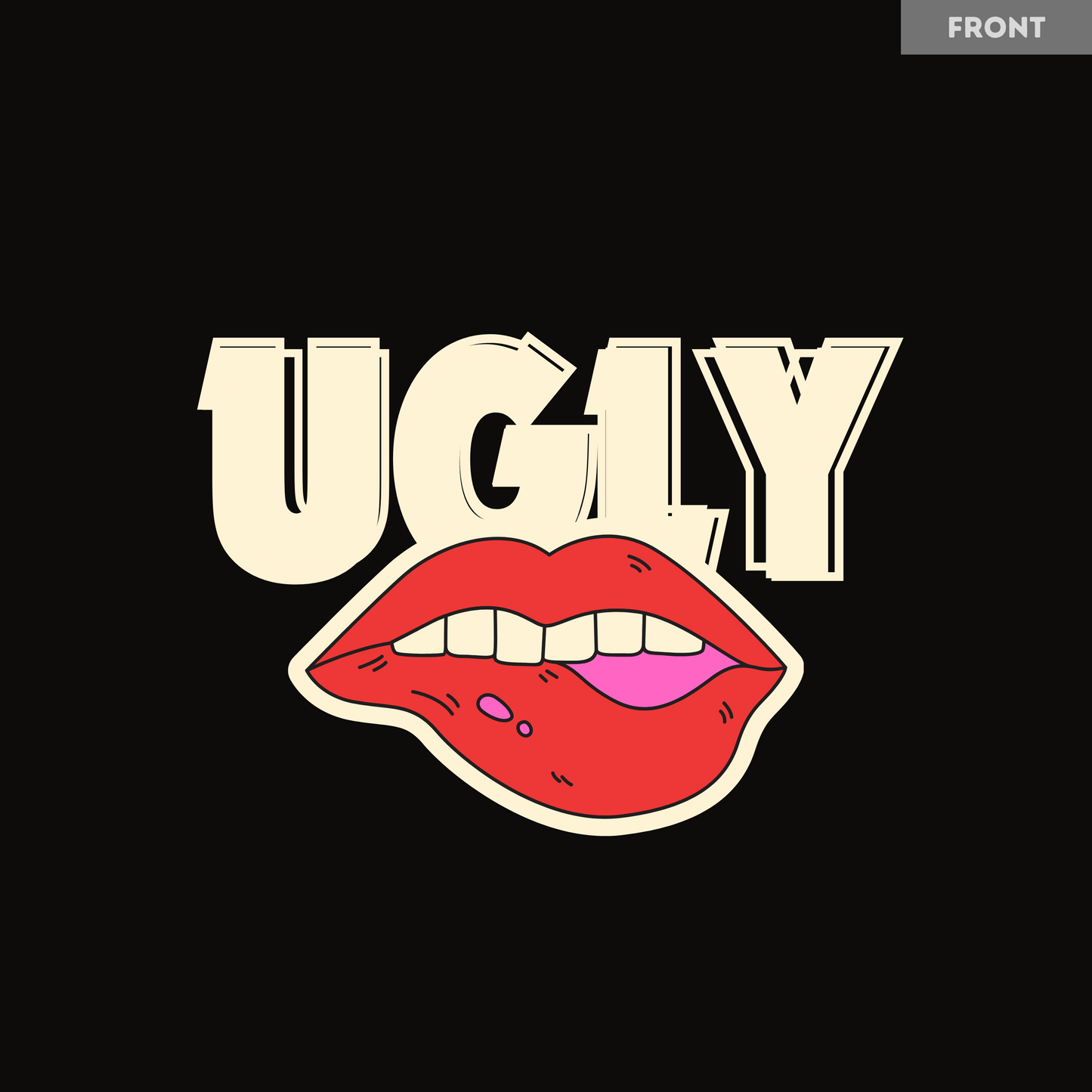 UGLY | Black Oversized Tshirt