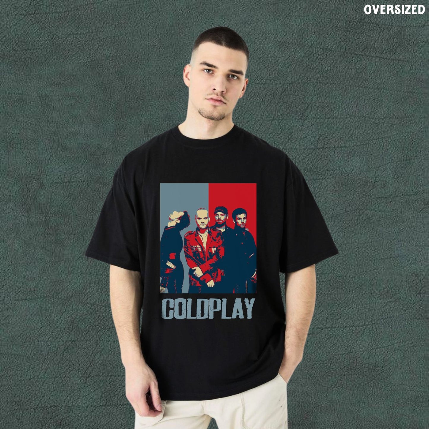 Coldplay | Black Oversized T-shirt