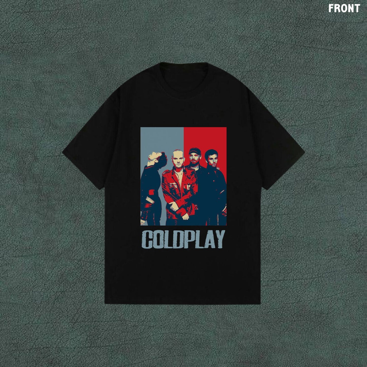 Coldplay | Black Oversized T-shirt