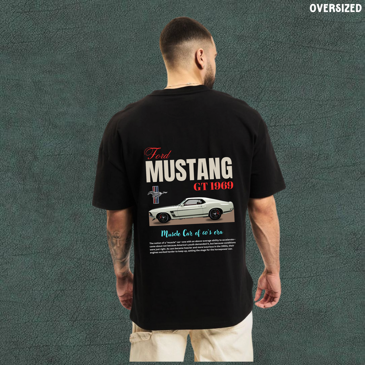 Mustang | Black Oversized T-shirt