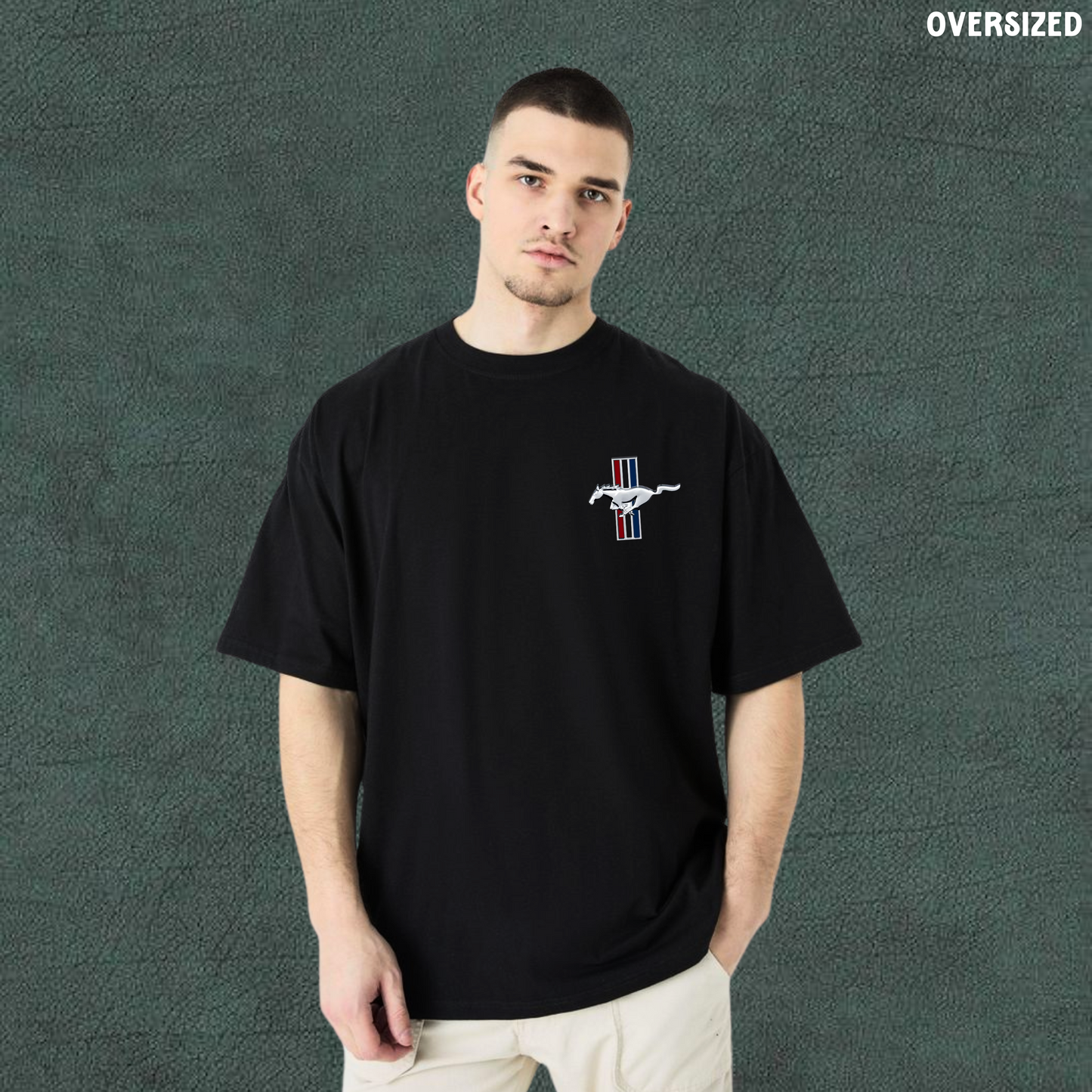 Mustang | Black Oversized T-shirt