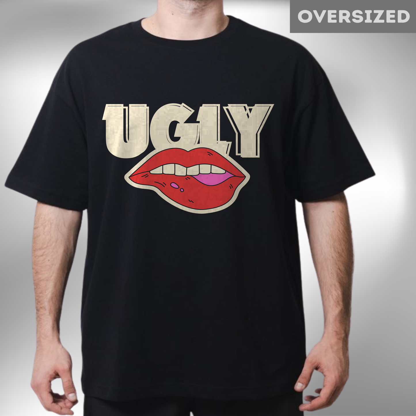 UGLY | Black Oversized Tshirt